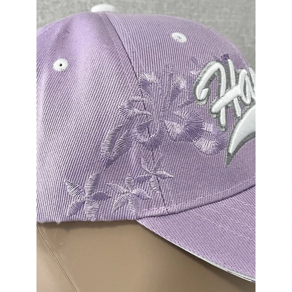 Chelona USA Lavender Hawaii adjustable strapback cap hat Embroidered - Picture 2 of 9